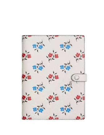 Coach Notebook With Floral Print