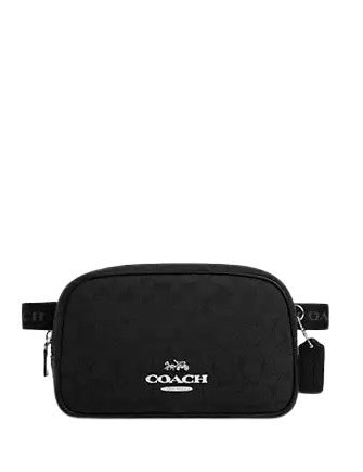 Coach Pace Belt Bag In Signature Jacquard