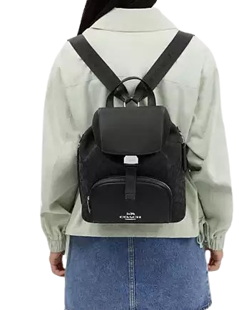 Coach Pace Large Backpack In Signature Jacquard