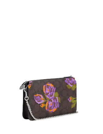 Coach Poppy purple purse double handle approx... - Depop