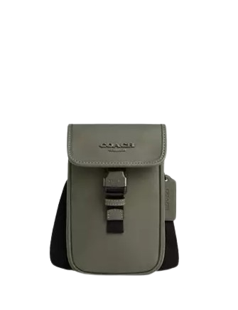 Coach Racer Phone Crossbody In Smooth Leather