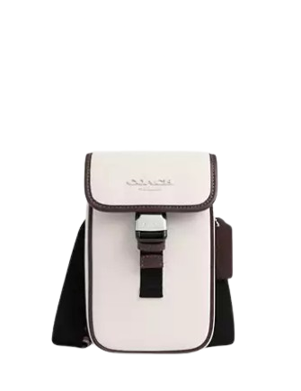 Coach Racer Phone Crossbody In Leather