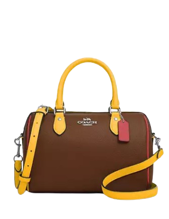 Coach Rowan Satchel Bag In Colorblock