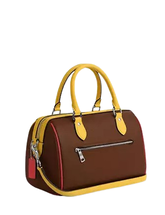 Coach Rowan Satchel Bag In Colorblock