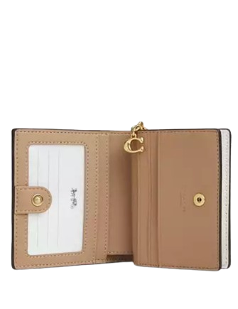 Coach Snap Wallet In Signature Leather