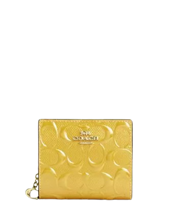 Coach Snap Wallet In Signature Leather