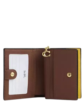 Coach Snap Wallet In Signature Leather