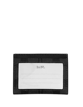 Coach Slim Id Card Case In Signature Canvas