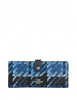 Coach Slim Wallet With Graphic Plaid Print