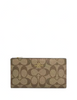 Coach Slim Zip Wallet In Signature Canvas