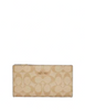 Coach Slim Zip Wallet In Signature Canvas