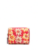 Coach Small Trifold Wallet With Vintage Daisy Script Print