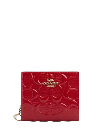 Coach Snap Wallet In Signature Leather