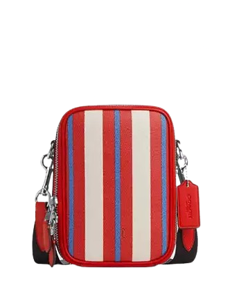 Coach Stanton Crossbody With Stripe Print