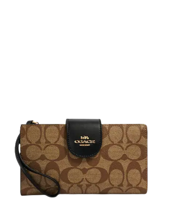 Coach Tech Wallet In Colorblock Signature Canvas