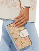 Coach Tech Wallet In Signature Canvas With Floral Cluster Print