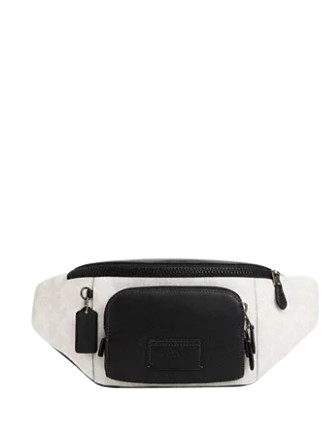 Coach Track Belt Bag In Colorblock Signature Canvas