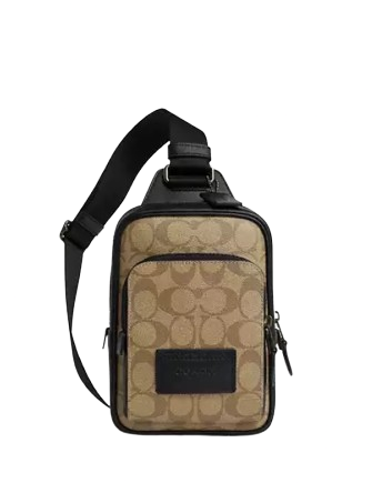 Coach Track Pack 14 In Signature Canvas