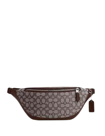 Coach Warren Belt Bag In Signature Jacquard