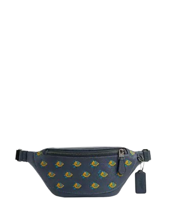 Coach Warren Mini Belt Bag With Fish Print