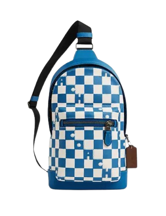 Coach West Pack With Checkerboard Print