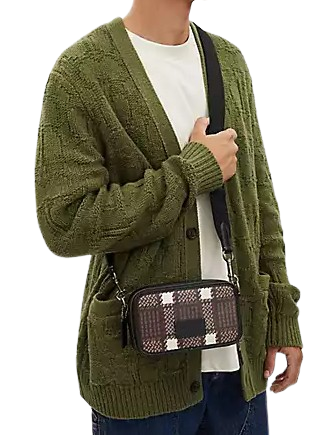 Coach Wyatt Crossbody With Plaid Print