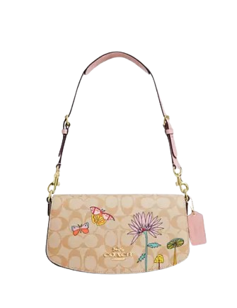 Coach Coach X Observed By Us Andrea Shoulder Bag In Signature Canvas With Print