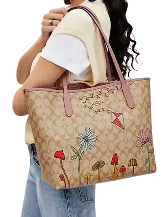 Coach Coach X Observed By Us City Tote Bag In Signature Canvas