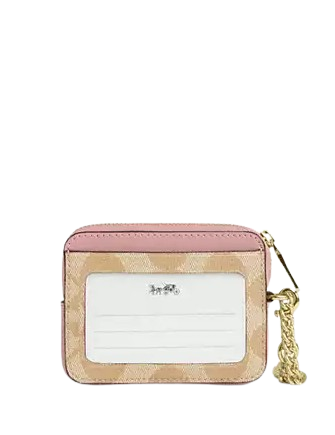 Coach Coach X Observed By Us Zip Card Case In Signature Canvas