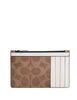 Coach Zip Card Case In Signature