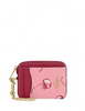 Coach Zip Card Case With Cherry Print