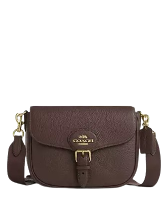 Coach Amelia Saddle Bag Brown