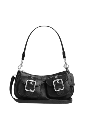 Coach Ashton Baguette Bag Black