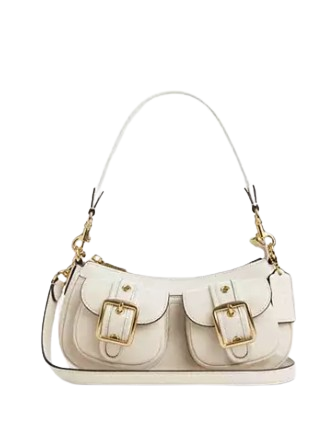 Coach Ashton Baguette Bag Pearl