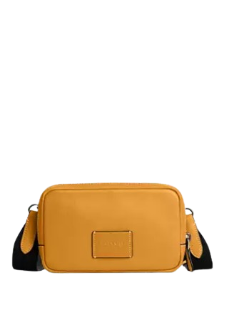 Coach Carrier Phone Crossbody Mustard