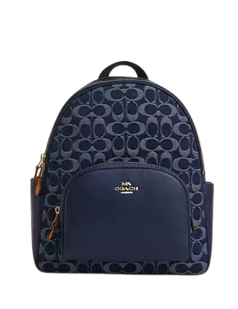 Coach Court Backpack In Signature Denim