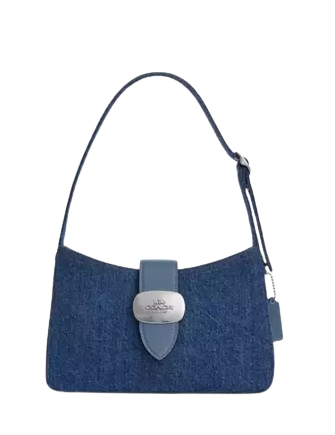 Coach Eliza Shoulder Bag In Denim Indigo