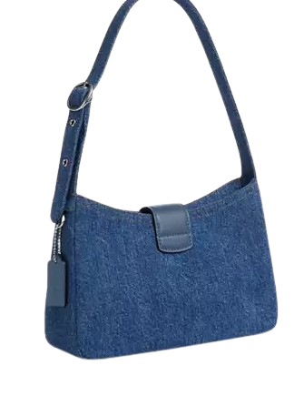 Coach Eliza Shoulder Bag In Denim Indigo