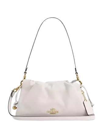 Coach Faye Shoulder Bag With Ruching Chalk