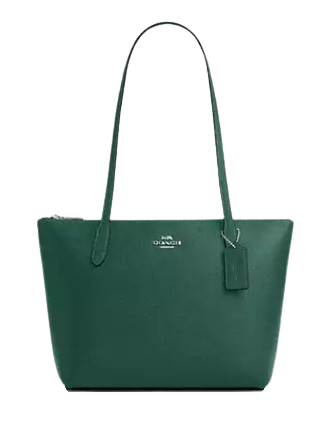 Coach Fiona Zip Tote Bag Emerald Green 