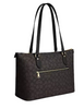 Coach Gallery Tote Bag In Signature Canvas Walnut Black