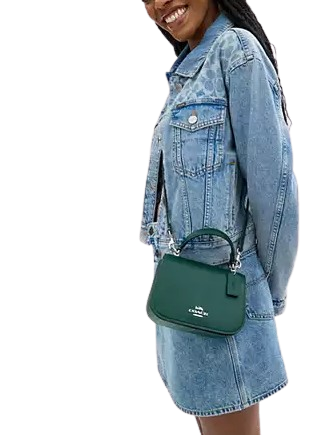 Coach Lysa Top Handle Bag Emerald Green