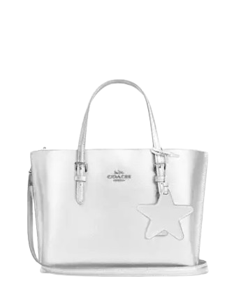 Coach Mollie Tote Bag 25 Light Silver 