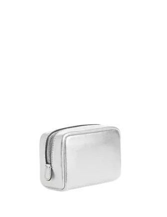 Coach Pouch Wristlet Light Silver 