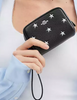 Coach Pouch Wristlet With Star Print Black