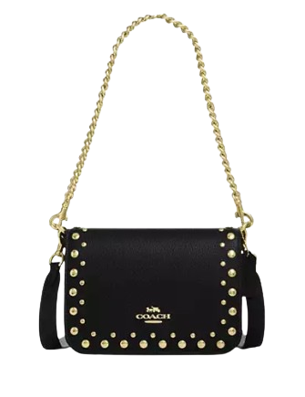 Coach Quinn Bag With Rivets Black