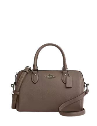 Coach Rowan Satchel Bag Dark Stone