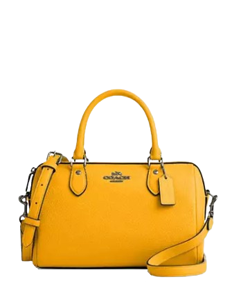 Coach Rowan Satchel Bag Turmeric