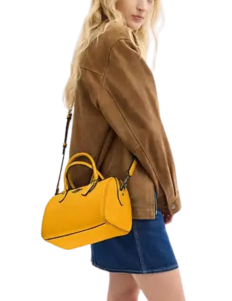 Coach Rowan Satchel Bag Turmeric