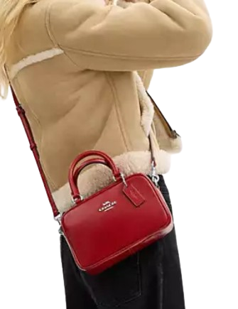 Coach Satchel Crossbody Bag Red